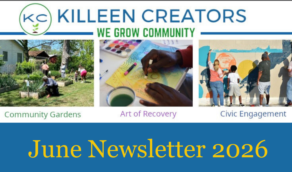 Killen Creators May newsletter