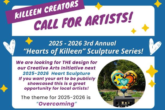 2026 Hearts of Killeen Call for Artists