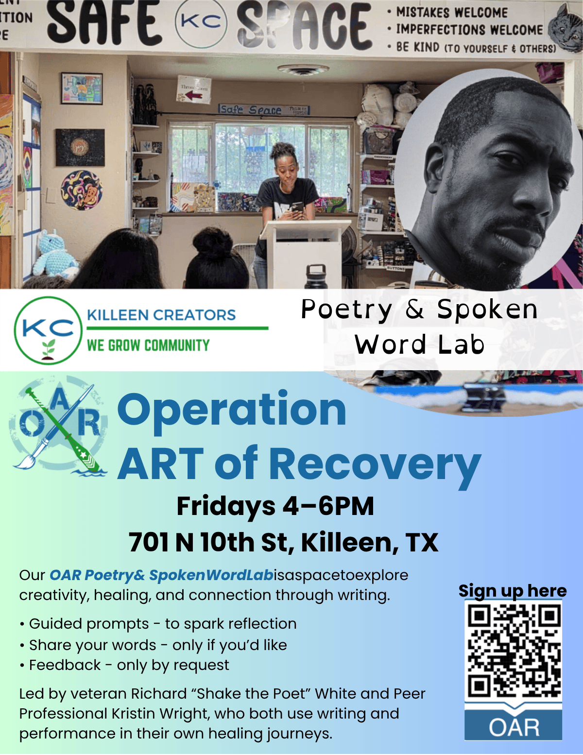 Expressive Writing and Spoken Word.