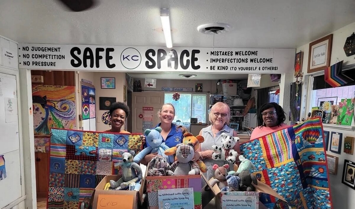Quilts donated to the Rainbow Room.